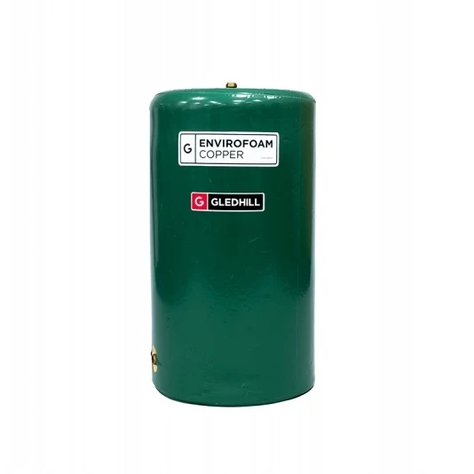 Gledhill EnviroFoam Indirect Vented 900mm x 300mm Copper Hot Water Cylinder 55 Litres - BIND01
